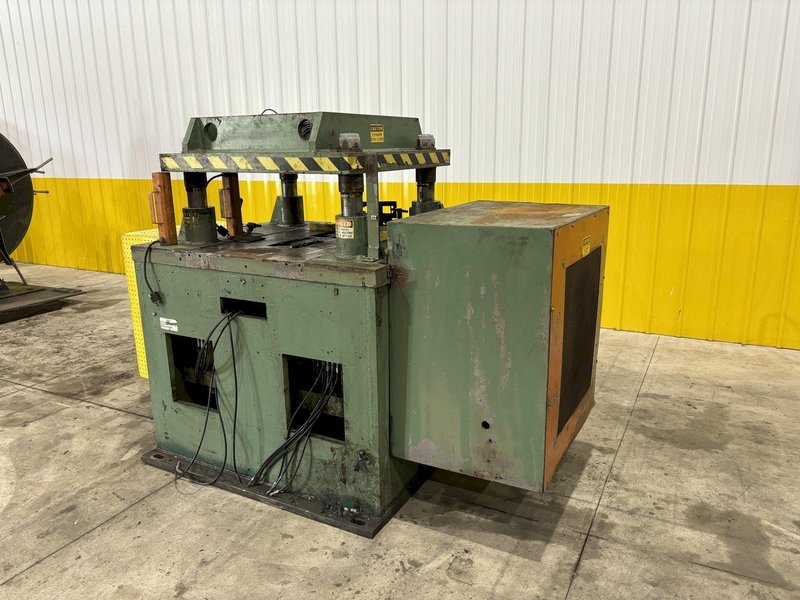 60 TON DAHLSTROM 4 POST MECHANICAL CUTOFF PRESS, 3" STROKE: STOCK #21190
