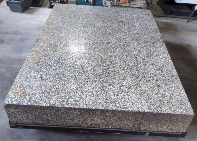 80&quot; x 108&quot; Tru-Stone Granite Surface Plate, 13&quot; Thick, Grade A, Stand