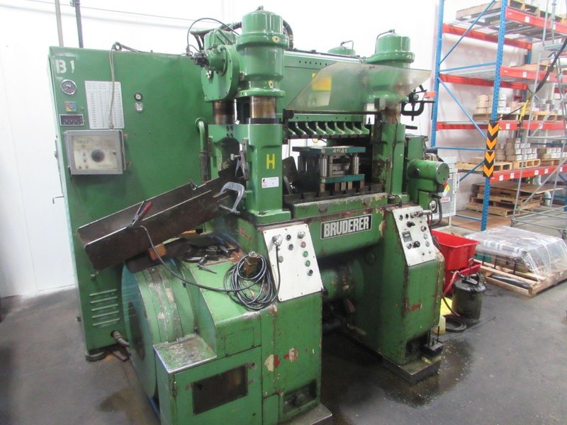 60 Ton Bruderer BSTA 60H High Speed Straight Side 4 Pillar Precision Press, 3/4&quot;- 3&quot; STR, 150-800 SPM Vari, BBV 300/200 Feeder