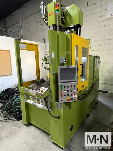 53 TON 1.6 OZ NISSEI MODEL TNX50R5V VERTICAL CLAMP AND INJECTION MOLDING MACHINE MFG 2010