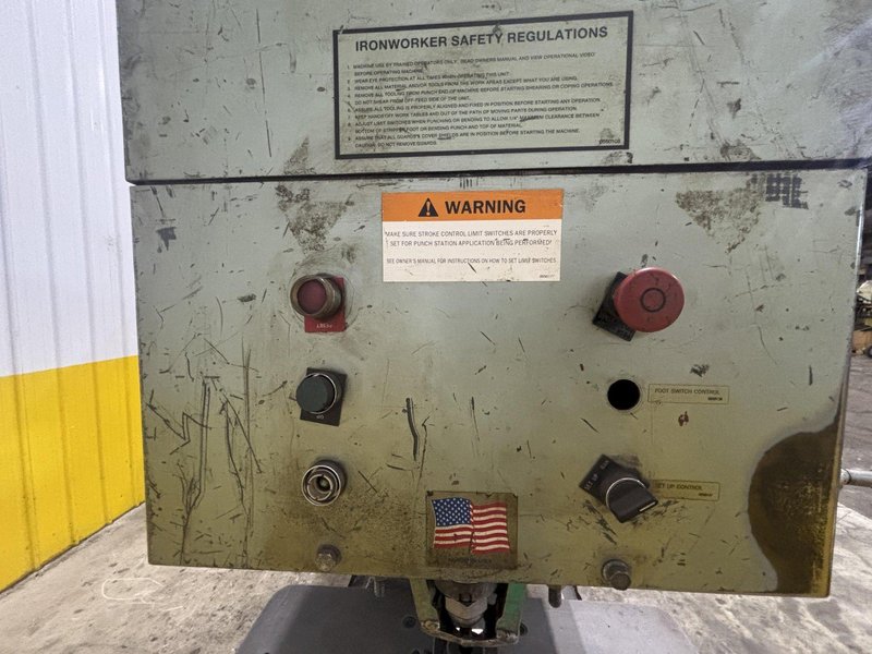 110 TON PIRANHA MODEL #PII 110 HYDRAULIC IRONWORKER: STOCK #23738