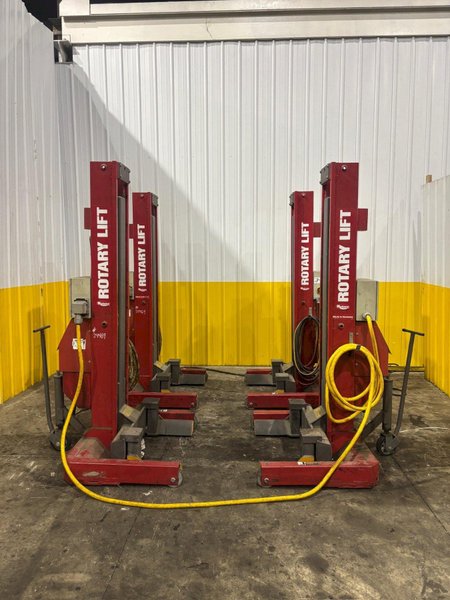 (4) 15,000 LBS ROTARY MODEL #HP415-100 HEAVY DUTY MOBILE COLUMN LIFT JACKS: YOBRO #24469