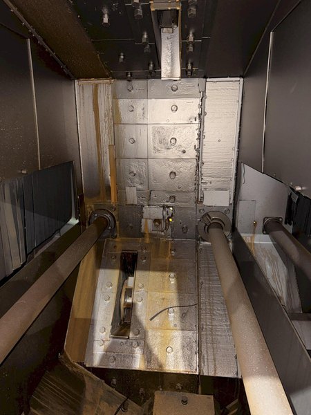 72" WIDE x 16" HIGH PANGBORN MODEL #ES1821-125 TOP &amp; BOTTOM PLATE SHOT BLAST MACHINE, WITH DUST COLLECTOR: YOBRO #25181