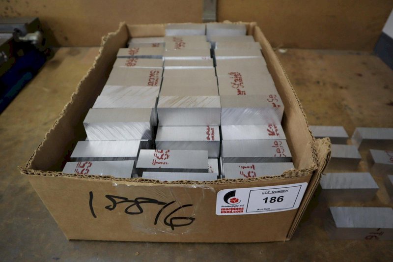 T6061 Aluminum Blanks, Approx 150 pcs Cut Size 3.5" x 1.5" x 1.25"- Auction Item
