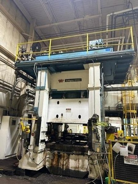 600 TON WILLIAMS &amp; WHITE HYDRAULIC PRESS