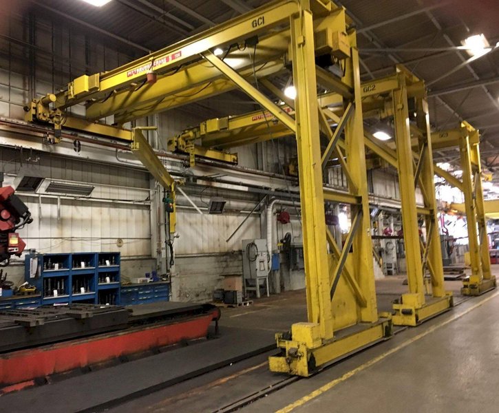 5 TON PITTSBURGH SINGLE LEG SINGLE GIRDER GANTRY CRANE: STOCK #67228