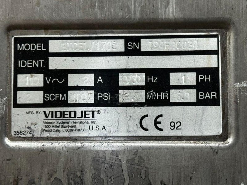 VIDEOJET EXCEL SERIES 170 CODER  -  EXCEL SERIES 170