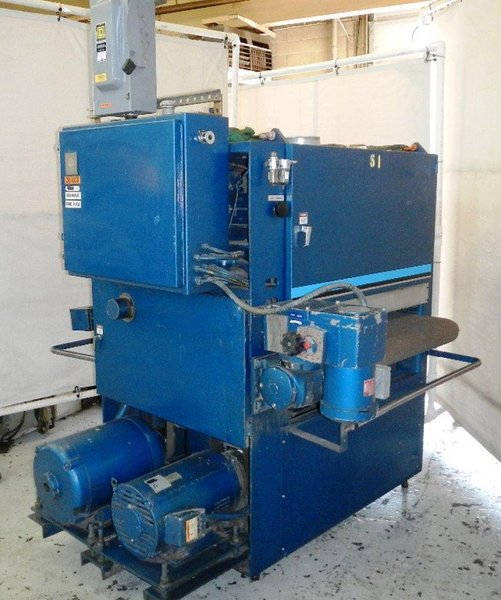 37" AEM MODEL # 370NB HEAVY DUTY 2-HEAD BELT GRINDER: STOCK #78540