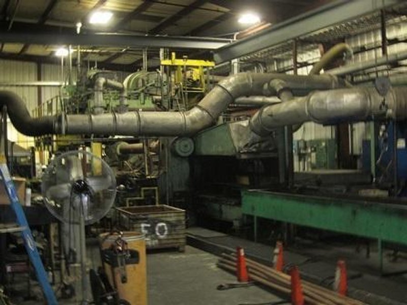 1700 TON LOEWY OIL HYD. COPPER ROD/TUBE EXTRUSION PRESS W/ INTERNAL PIERCER