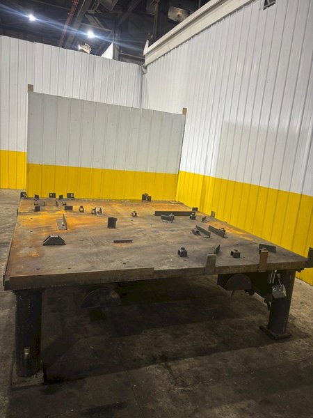 120&quot; X 100&quot; HEAVY DUTY STEEL LAYOUT WORK STATION TABLE: STOCK #23551