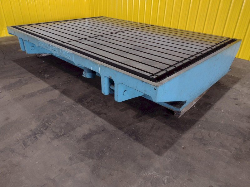 90&#039;&#039; X 130&#039;&#039; T SLOTTED LAYOUT TABLE / FLOOR PLATE: STOCK 17536