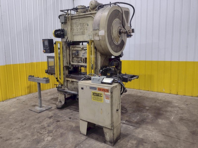 60 TON MINSTER MODEL #P2-60-36 PIECEMAKER SSDC STAMPING PRESS, 3" STROKE &amp; 100/300 SPM: YOBRO #25761
