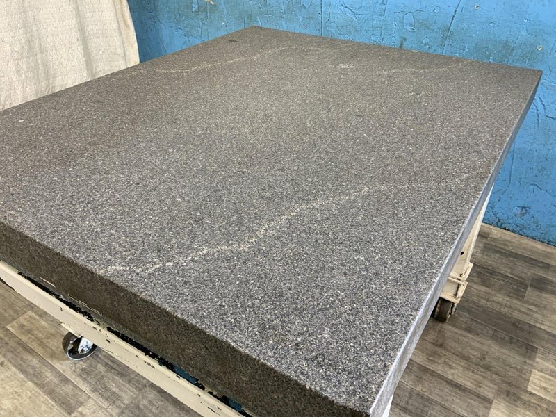 48" X 60" X 9" TRU-STONE GRADE A BLACK GRANITE SURFACE PLATE: STOCK #81368