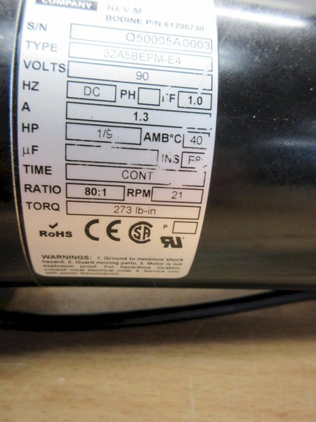 Used Haas 32-1875 Tool Changer Carouse/Shuttle Motor Assembly