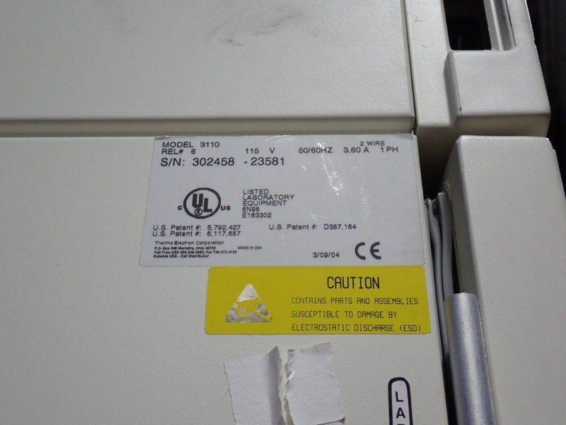 THERMO ELECTRON CORPORATION WATER JACKETED INCUBATOR  -  3110