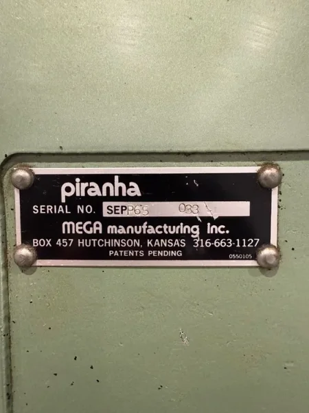 PIRANHA SEPP-65  65 TON Single End Punch Press Ironworker #8174