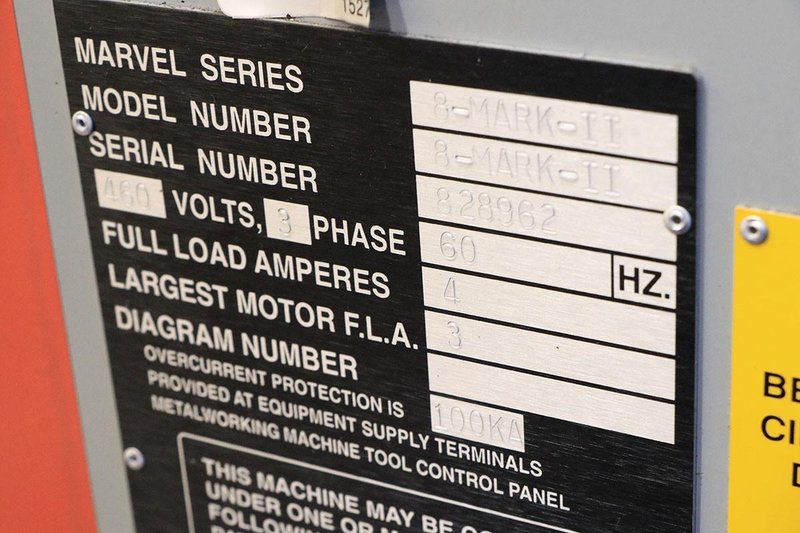 18" X 22" MARVEL Tilt Frame Vertical Bandsaw, Model Series 8 Mark II