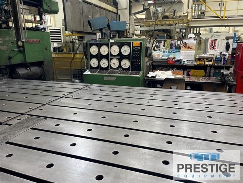 Ingersoll 104&quot; x 96&quot; x 360&quot; Double Housing Planer Mill w/50 HP Milling Heads