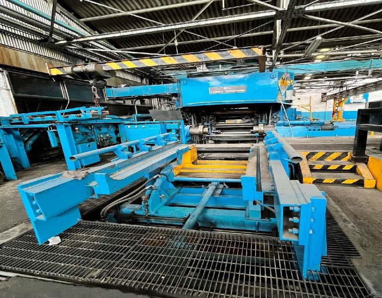 9 ” (228.6 mm) X 22” (559 mm) X 43.3” LOEWY 4 HIGH ROLLING MILL (14531)