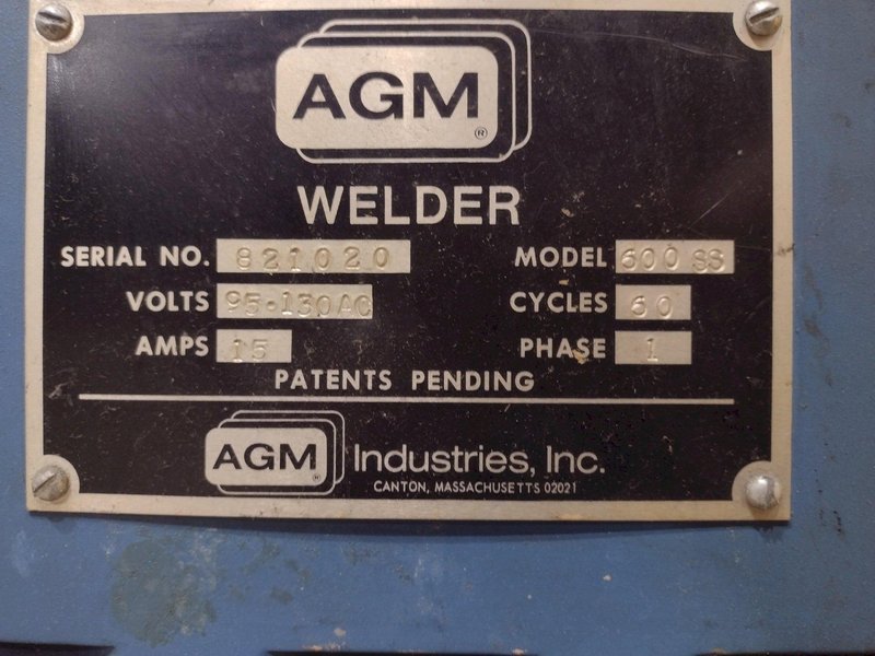 AGM #600SS STUD WELDER POWER SOURCE, SINGLE PHASE: STOCK #20182