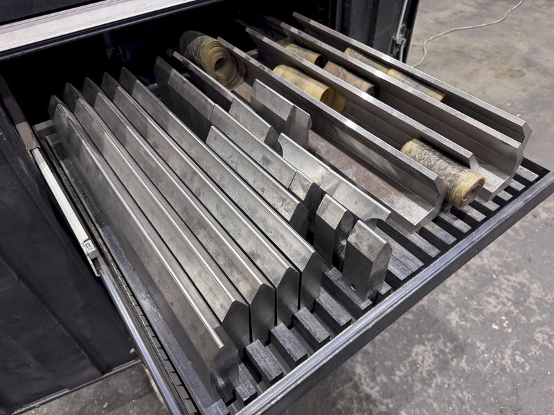 LOT OF WILA PRESS BRAKE DIES WITH CABINET: STOCK #80766