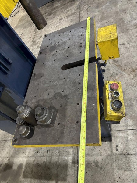 12 TON HANNIFIN MODEL #OFC-12C DYNA-QUIP HYDRAULIC C FRAME PRESS: STOCK #22192