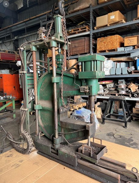 100 TON X 24&quot; WHITNEY MODEL #791 HYDRAULIC WEB PUNCH: STOCK #17315