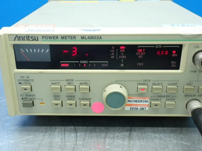 ANRITSU POWER METER W/MA4002B SENSOR ADAPTER  -  ML4803A