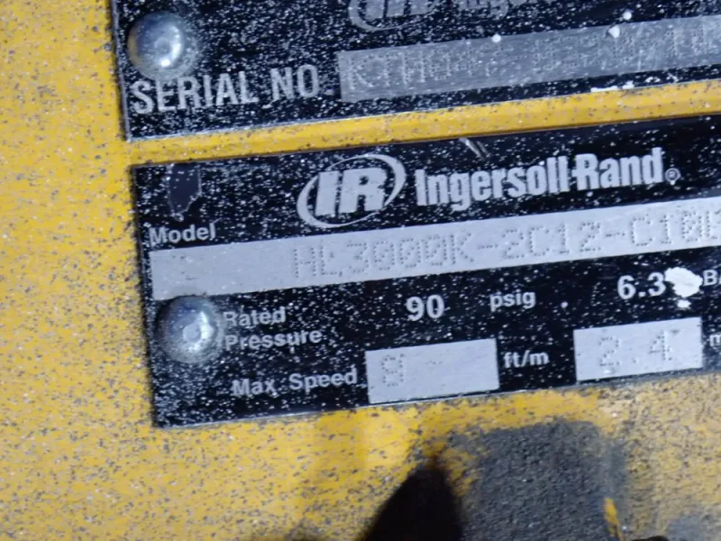 INGERSOLL RAND 3 TONS PNEUMATIC CHAIN HOIST  -  ML3000K-2C12-C100