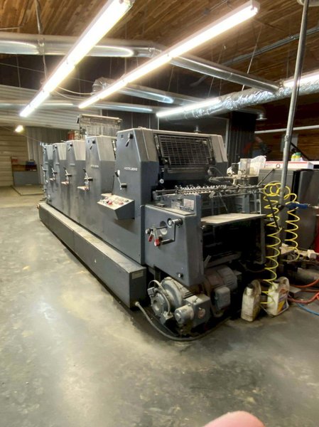 5 Color Heidelberg GTO F 52 Printing Press, 1991