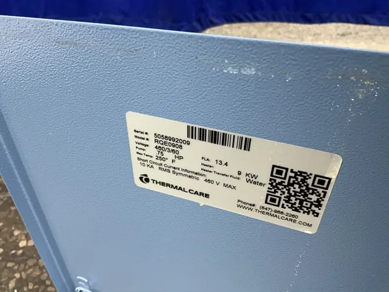 Thermal Care .75 Hp Temperature Control Unit  - Rqe0908