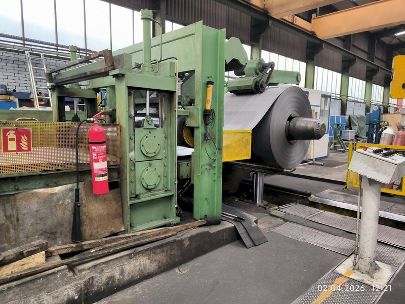 PEKRUN MASCHINENFABRIK 1520mm x 6.5mm 25 TON LOOPING PIT SLITTING LINE