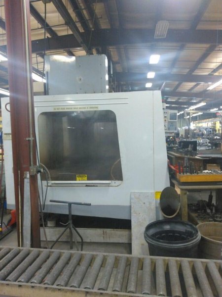 Haas VF-8 VMC, 1999- Chip Auger, Rigid Tapping, Programable Coolant Nozzle