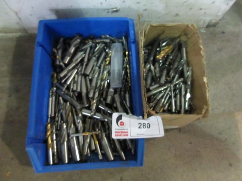 Cutting Tools, Mostly Used HSS, Drills, End Mills, Counter Sinks, Spot Drills- Auction Item