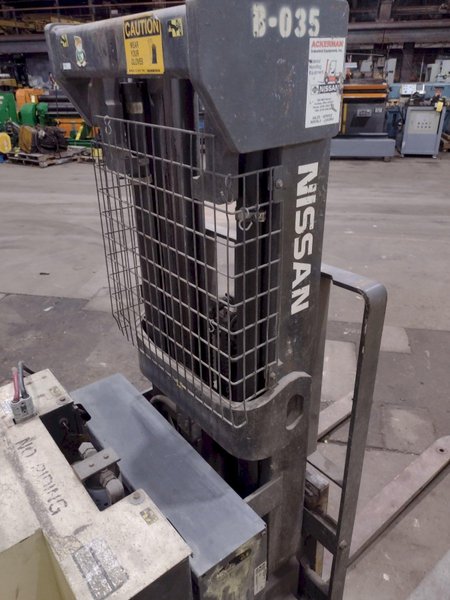 3,000 LB NISSAN MODEL #WSN-30-TH ELECTRIC POWERED PALLET MOVER FORKLIFT: STOCK #19284
