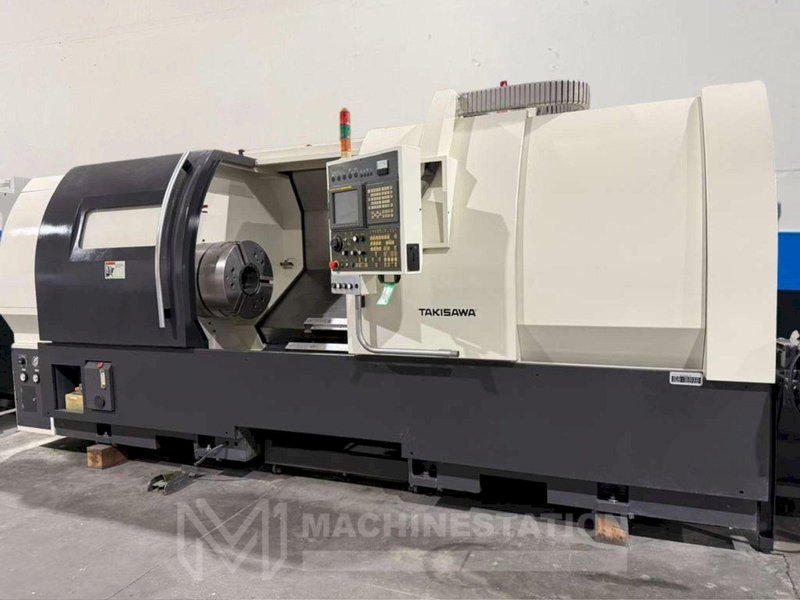Takisawa EX-122 CNC Turning Center – 21″ Chuck, 7.87″ Big Bore, Long Bed Lathe