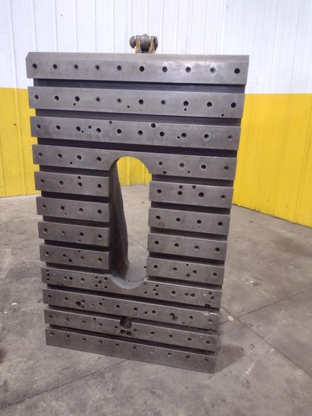(2) 48" H X 29.5" W X 29" DEEP STEEL ANGLE PLATES: YOBRO #25794
