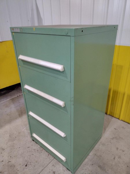 4 DRAWER VIDMAR INDUSTRIAL STORAGE CABINET 30" X 27.5" X 59": STOCK #21353 (18 AVAILABLE)