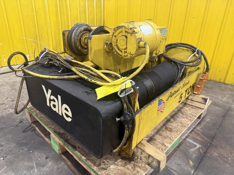 5 TON YALE PATRIOT SERIES 2000 UNDERHUNG CRANE HOIST WITH POWER TROLLEY : YOBRO #25281