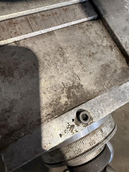 2 HP SHARP VERTICAL MILLING MACHINE W/ KURT VISE. STOCK # 0557025.