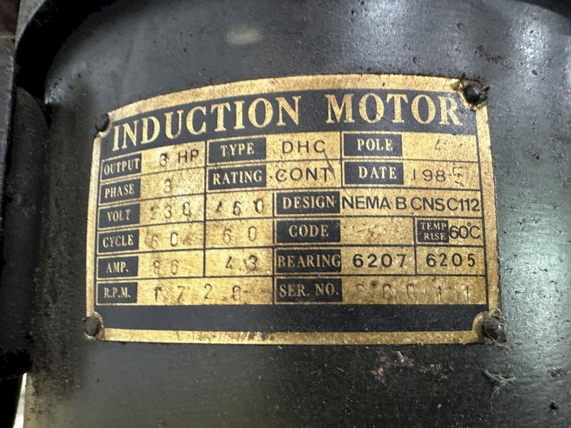 3 HP MICROCUT MODEL #837 VERTICAL MILL W/ VISE: STOCK #20998