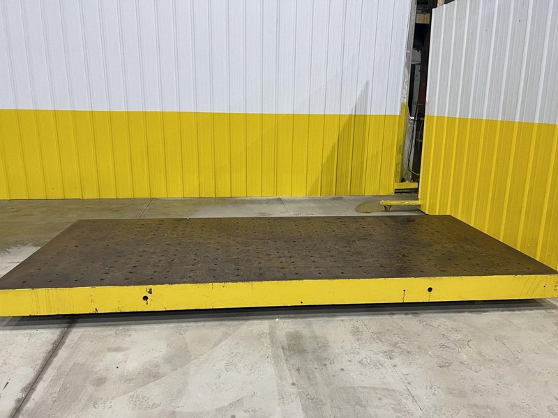 144&quot; X 60&quot; X 7&quot; THICK SOLID STEEL BOLSTER PLATE: STOCK 20074
