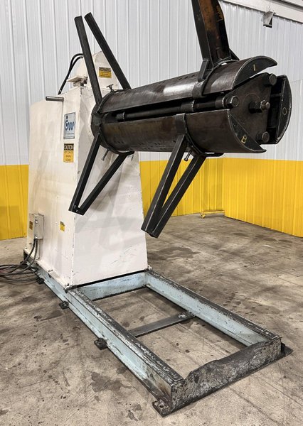 20,000 LBS X 54&quot; X .125&quot; CWP COIL SERVO FEED LINE, REEL, STRAIGHTENER, FEEDER, THREADING TABLE: STOCK #21083