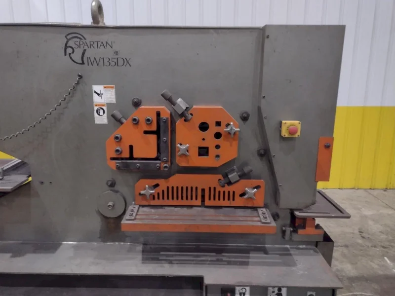 135 TON SPARTAN MODEL #IW135DX HYDRAULIC IRONWORKER STOCK# 4203