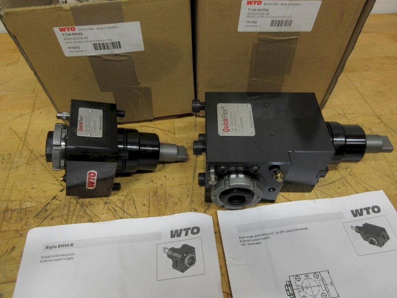 WTO QuickFlex Live Tool Holders for Eurotech Biglia T3, (1ea) Radial and Axial ER25 Collet Type, ***NEW IN BOXES**- Auction Item