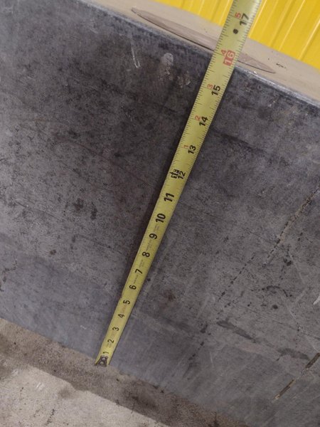 60&quot; x 120&quot; x 16&quot; GRAY GRANITE SURFACE LAYOUT PLATE INSPECTION TABLE: STOCK 21087