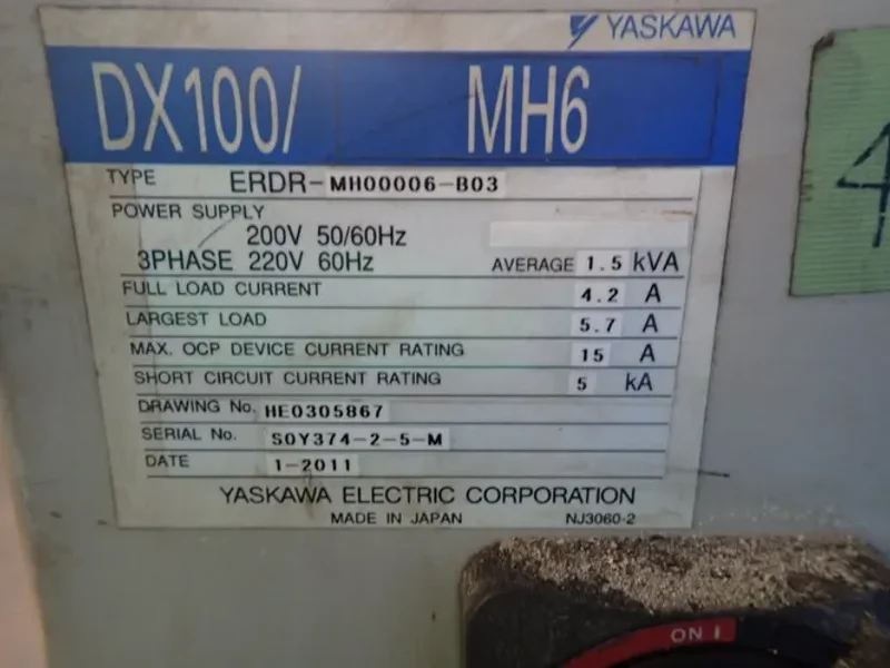 Yaskawa Electric Robot - Mh6
