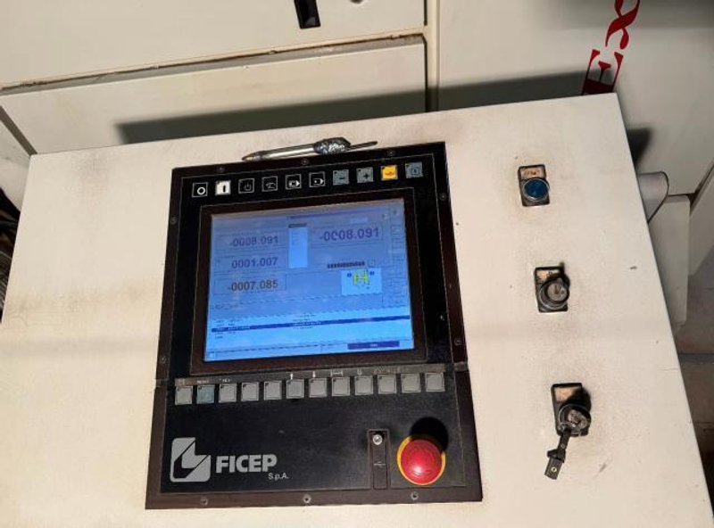 Ficep Excalibur 1201 DE CNC Single Spindle Beam Drill, 2016 – 60′ Roller Table, 6 Station ATC