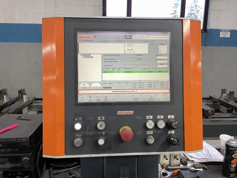 Elumatec SBZ140 / 9.7M CNC 4-Axis Profiling Mill, 9.7 Meters/ 32 Feet Z-Axis Travel, 24,000RPM Spindle