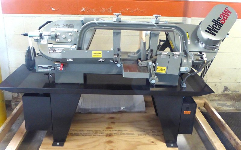 10" x 16" Wellsaw Horizontal Band Saw 1016, 1" Blade, Wet, 2 HP, New, In Stock